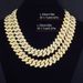 Three Row Cuban High-Quality Bold Large 17mm Full Diamond Hip-Hop Necklace_ipsvogv.com