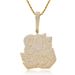 Pendants & Charms Ins 80's BABY Letter Pendant Jewelry Punk Style Hip Hop Necklace Full Of Zircon_ipsvogv.com