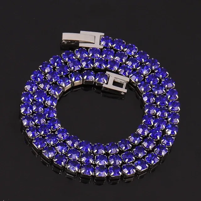 2025 New Arrivals 316L 4mm Stainless Steel For Women Men's Hip Hop Tennis Chain Necklaces Color Crystal Zircon Choker Necklace Jewelry_ipsvogv.com