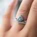 Sanjie's New Silver Sea Blue Diamond Crown Small Fragrance Style Ring, Simple And Versatile Accessory For Women_ipsvogv.com