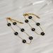 Spot Fashion Titanium Steel Black Daisy Flower Bracelet Necklace Waist Chain Anklet Set_ipsvogv.com