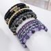 Popular Bohemian Style Multi Layer Stacking Bracelets For Women, Soft Clay Rice Beads, Diamond Ball Hand Accessories, Elastic Bracelets_ipsvogv.com