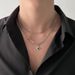 Black Zircon Double Layer Mang Star Necklace for Men's Ins Trendy and Handsome Hip Hop niche Design High Grade New Versatile Jewelry_ipsvogv.com