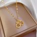 Titanium Steel 【 】 Light Luxury Dynamic Cherry Exquisite Micro Inlaid Necklace For Women's Fashion Trend Clavicle Chain 【 】_ipsvogv.com