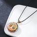 Natural Rainbow Stone Pendant for Men and Women, Hip Hop Style, Personalized Resin Wrap Design, Long Chain Necklace_ipsvogv.com