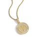Pendants & Charms Hip Hop Pendant Round Wheat Ear Medal Pendant Creative Trend Micro Inlaid Zircon Hip Hop Necklace For Men_ipsvogv.com