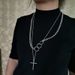 New Jewelry Personalized Versatile Key Lock Pendant Necklace Sweater Chain_ipsvogv.com