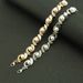 Korean minimalist pearl glitter diamond bracelet, geometric shaped bracelet for Sen students, women's jewelry_ipsvogv.com