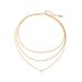 Three Layer Cross Necklace, Female Niche Design, Internet Celebrity Instagram, Cool Style, Titanium Steel Lock Chain,_ipsvogv.com