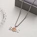 Fashion Creative Unisex Baseball Letter Stainless Steel Hip Hop Sports Necklace Sweater Chain_ipsvogv.com