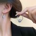 Women's Jewelry Cold Style Super Flash Zircon Metal Ball Earrings Light Luxury High End Temperament Ear Buckles Simple Niche Ear Accessories_ipsvogv.com
