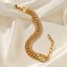 Women’s Jewelry Set Fashion Diamond Three Layer Stainless Steel Bracelet Personality Retro Trend Chain Design Titanium Steel Bracelet Female_ipsvogv.com
