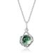 specialize In Natural Water Grass Agate Necklace Set S925 Silver Green Moss Stone Clavicle Chain Customization_ipsvogv.com