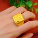 New Maitreya Buddha Vietnam Sand Gold Brass Gilded Jewelry Opening Men's Ring Accessories_ipsvogv.com