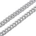 Men's Personalized All Match Hip Hop Necklace Bracelet Full Diamond Punk Cuban Chain Jewelry_ipsvogv.com