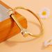 Unisex Fashion new horseshoe shaped stainless steel bracelet high end personality light luxury non fading bracelet_ipsvogv.com