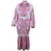 Women'S Autumn New Bohemian Printed Top Mid-Length Covered Arm Skirt Suit for Women_ipsvogv.com