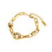 Drip Oil Love Pendant Simple And Personalized Ring Interlocking Devil's Eye Titanium Steel Non Fading Bracelet, Women's_ipsvogv.com