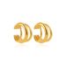 Women’s Jewelry Set Fashion Gold Simple C Shaped Ear Clip Without Ear Holes Ear Bone Clip Three Layer Earrings Fashionable Commuting Single Piece_ipsvogv.com