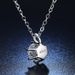 Moissanite Classic Six Claw One Carat Simple and Fresh Necklace, Women's Live Broadcast_ipsvogv.com