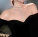 Fashion jewelry T shaped sexy super flash full diamond double layer necklace long chain clavicle chain necklace_ipsvogv.com