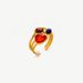 tiger eye stone titanium steel ring cross border stainless steel red agate high grade natural stone rings jewelry_ipsvogv.com