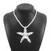 N11944 Design Beach Starfish Pendant Necklace for Women ZA Summer New Irregular Alloy Collar Chain_ipsvogv.com
