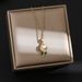 Net-red Lily Necklace, Small and Luxury New Design, Pearl Zircon Pendant, Temperament, Titanium Steel Necklace, Female_ipsvogv.com