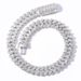 Domineering 17mm Wide Square Zircon Diamond Cuban Chain Flip Buckle Men's Hip Hop Necklace Personality Hip Hop Jewelry_ipsvogv.com