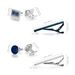 Blue Tie Clip Cufflinks Set Fashion Men's Shirt Sleeve Nail Accessories Cufflinks Tie Clip_ipsvogv.com