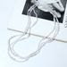 Jewelry Personality All Match Geometric Beaded Necklace Simple Multi Layer Special Shaped Pearl Necklace Female_ipsvogv.com