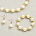 Pearl Fritillaria Ear, Necklace and Bracelet Set, Women's Light Luxury, High Grade, collarbone chain, Versatile_ipsvogv.com