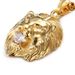 New Dia Inlaid Lion Head Pendant Necklace Cool Men's Fashion Jewelry Personalized Gift_ipsvogv.com