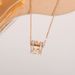 Circular Small Waist Pendant Necklace For Women's Collarbone Chain, 2023 New Trendy Internet Celebrity Neck Accessory_ipsvogv.com