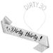 30th Year Old DIRTY THIRTY Etiquette With Birthday Party Decoration Props Girl Headband Crown Shoulder Strap Set_ipsvogv.com
