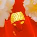 New Fufu Caizi Men's Large Fashionable Thickened Copper Plated With Gold Dominance Ring_ipsvogv.com