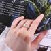 Hot selling fashion simple single Mosonite s sterling silver gold-plated high-end feeling diamond ring_ipsvogv.com
