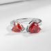 New Trendy Love Diamond Plated Silver Ring For Women's Fashion Versatile Internet Celebrity Same Handmade Jewelry Live_ipsvogv.com