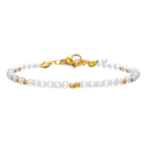 Bohemian Style High End Holiday Style 3mm Colorful Natural Stone Bracelet Female Fashion Simple Versatile Hand Jewelry Female_ipsvogv.com