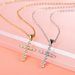 Brass Real Gold Electroplating Hot Sales Inlaid Zircon Cross Personality Creative Pendant Fashion Ladies Necklace_ipsvogv.com