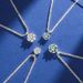 Women's Jewelry Silver Moissanite Necklace Starry And Sparkling Light Luxury Fashion Colorful Moissanite Necklace_ipsvogv.com