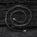 Men's Black Tennis Chain - 3mm/4mm/5mm Copper Plated Cubic Zirconia Single Row (Hip-Hop Jewelry Trendy Layered Necklace)_ipsvogv.com