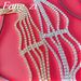 New trend simple fashion bridal headband headdress for women elastic multi layer rhinestone headband Headdress_ipsvogv.com