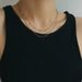 Twisted Double-layer Titanium Steel Necklace With Tassel Collarbone Fashionable Neck Chain, Versatile For Women's_ipsvogv.com