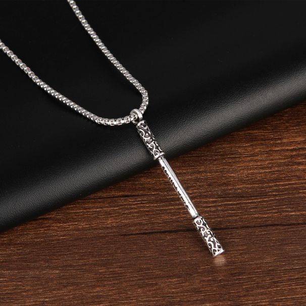 Silver Gold Hoop Necklace Men's Pendant Accessories Necklace Sweater Chain Jewelry Pendant Necklace_ipsvogv.com