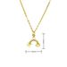 Plated Crescent Moon Pendant Necklace - Copper Base With Color Protection, Elegant Travel Jewelry For Women_ipsvogv.com