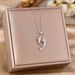 micro Inlaid Dolphin Love Pendant Titanium Steel Necklace Women's Simple Personality Net Red Collar Chain Jewelry_ipsvogv.com