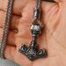 Hot Selling Titanium Viking Pendant Stainless Steel Thor Hammer Necklace, Men's Jewelry_ipsvogv.com