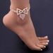 Jewelry Tassel Diamond Time Hourglass Anklet Beach Multi-row Hollow Rhinestone Anklet_ipsvogv.com