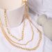 French Baroque temperament three piece set irregular metal necklace ins style necklace female niche design sense light luxury_ipsvogv.com